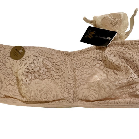 NWT Wacoal Convertible Halo Lace Nude Bra 32E Underwire. Strapless/Multi Straps - Picture 10 of 12